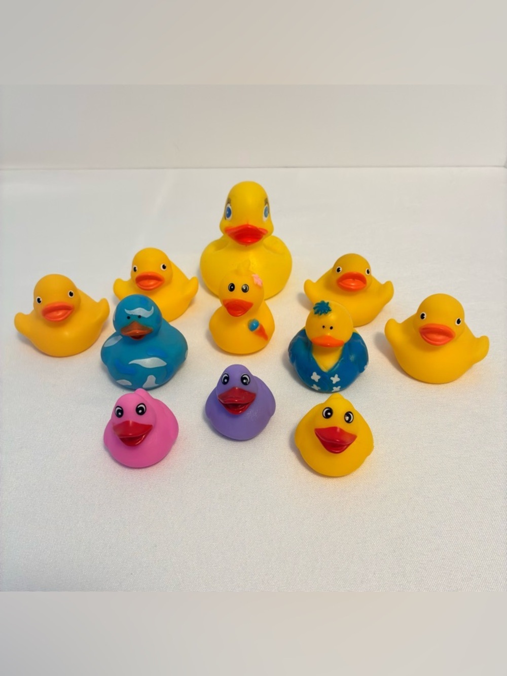 Rubber Duck Toy Bundle Assorted Styles & Sizes 11 Pieces